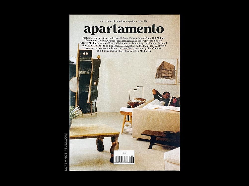 Apartamento Magazine – Issue 26 - Buy from LOREM (not Ipsum)