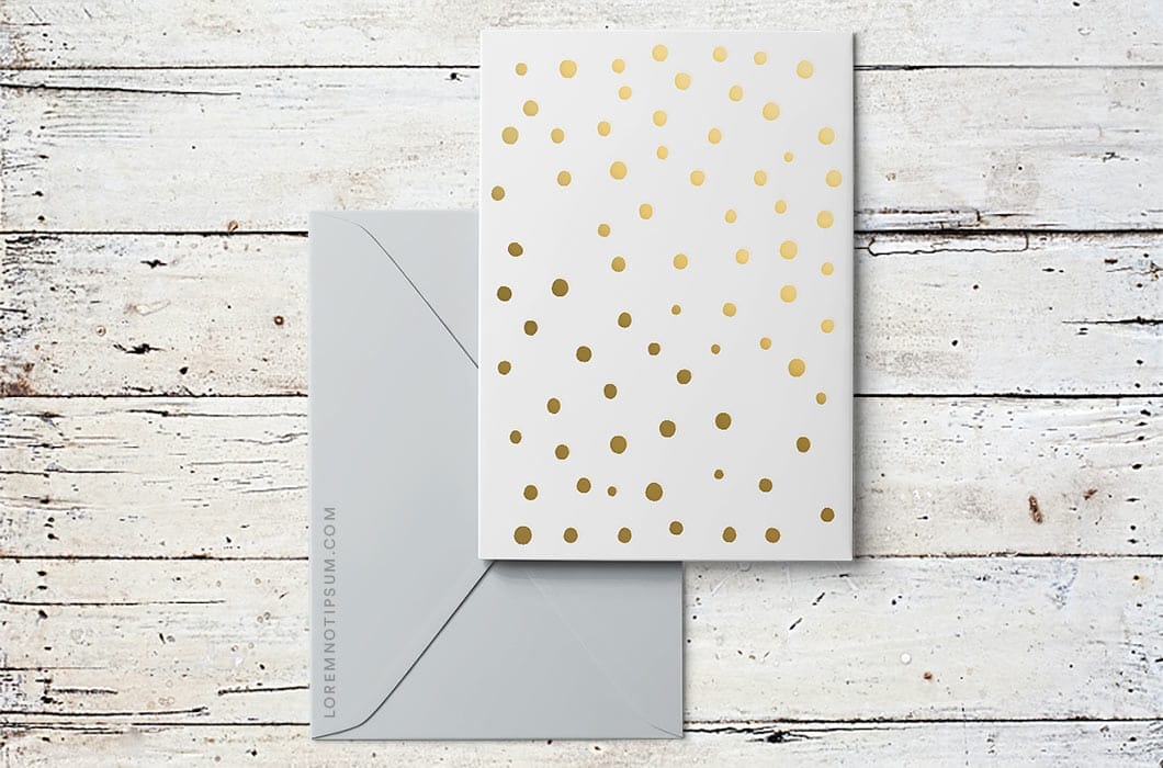 Karten Design Fabrik Card "Adrift" with Gold Foil – loremnotipsum.com
