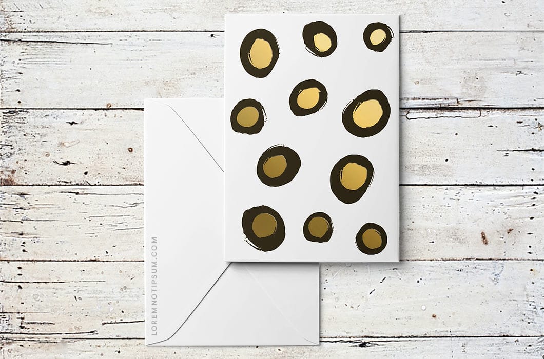 Karten Design Fabrik Card "Goldrichtig" – loremnotipsum.com