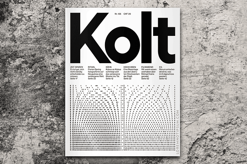 Kolt Magazin Nr. 106 – loremnotipsum.com