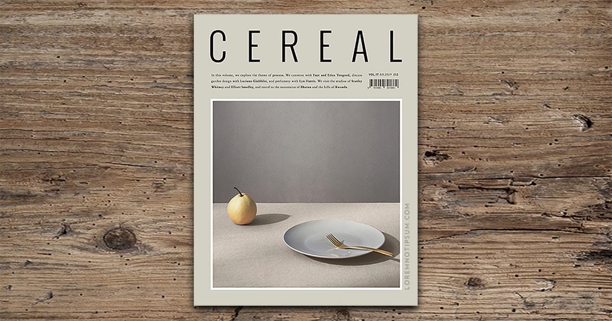 Cereal Magazine – Volume 1 - Buy from LOREM (not Ipsum)