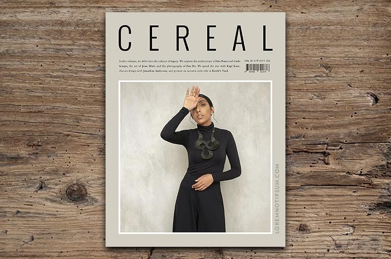 Cereal Magazine Volume 18 – loremnotipsum.com