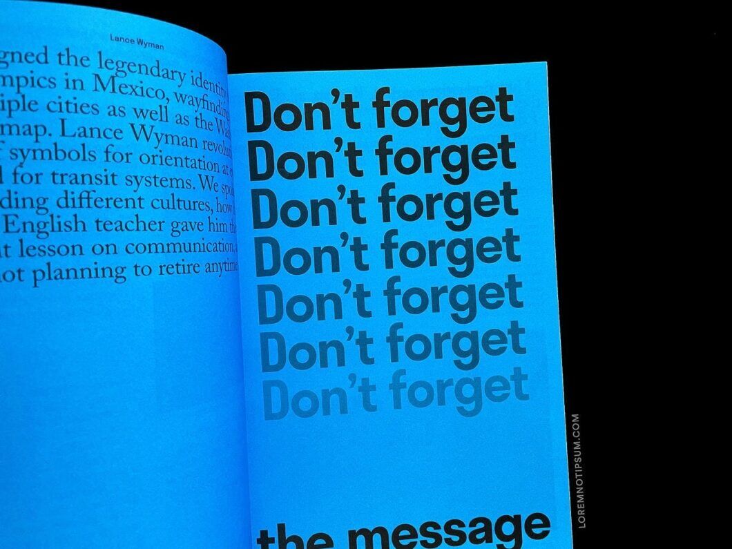 Backstage Talks Magazine Issue 5 – loremnotipsum.com