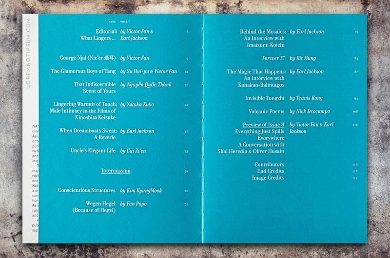 NANG Magazine Issue 7 – loremnotipsum.com