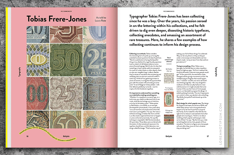 Sixtysix Magazine Issue 2 – loremnotipsum.com