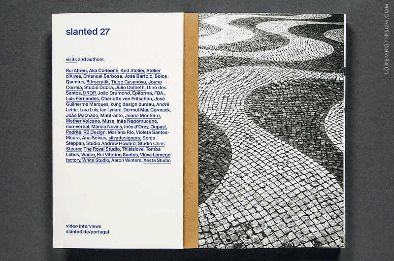 Slanted Magazine Issue 27 (Portugal) – loremnotipsum.com
