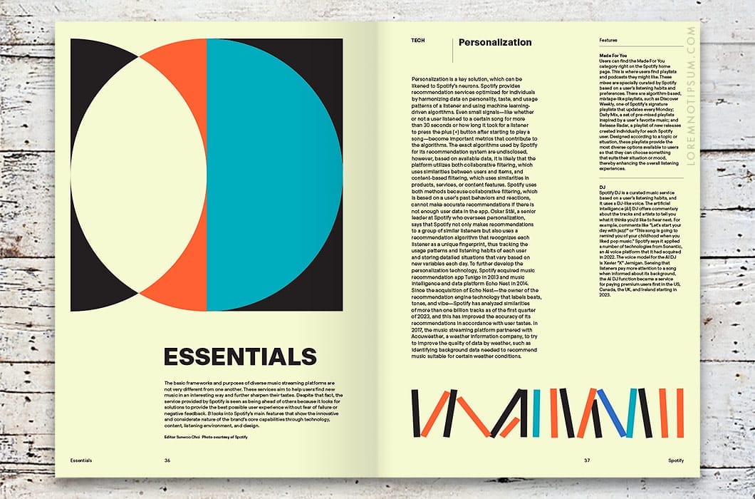 Magazine B Issue 94 (Spotify) – loremnotipsum.com